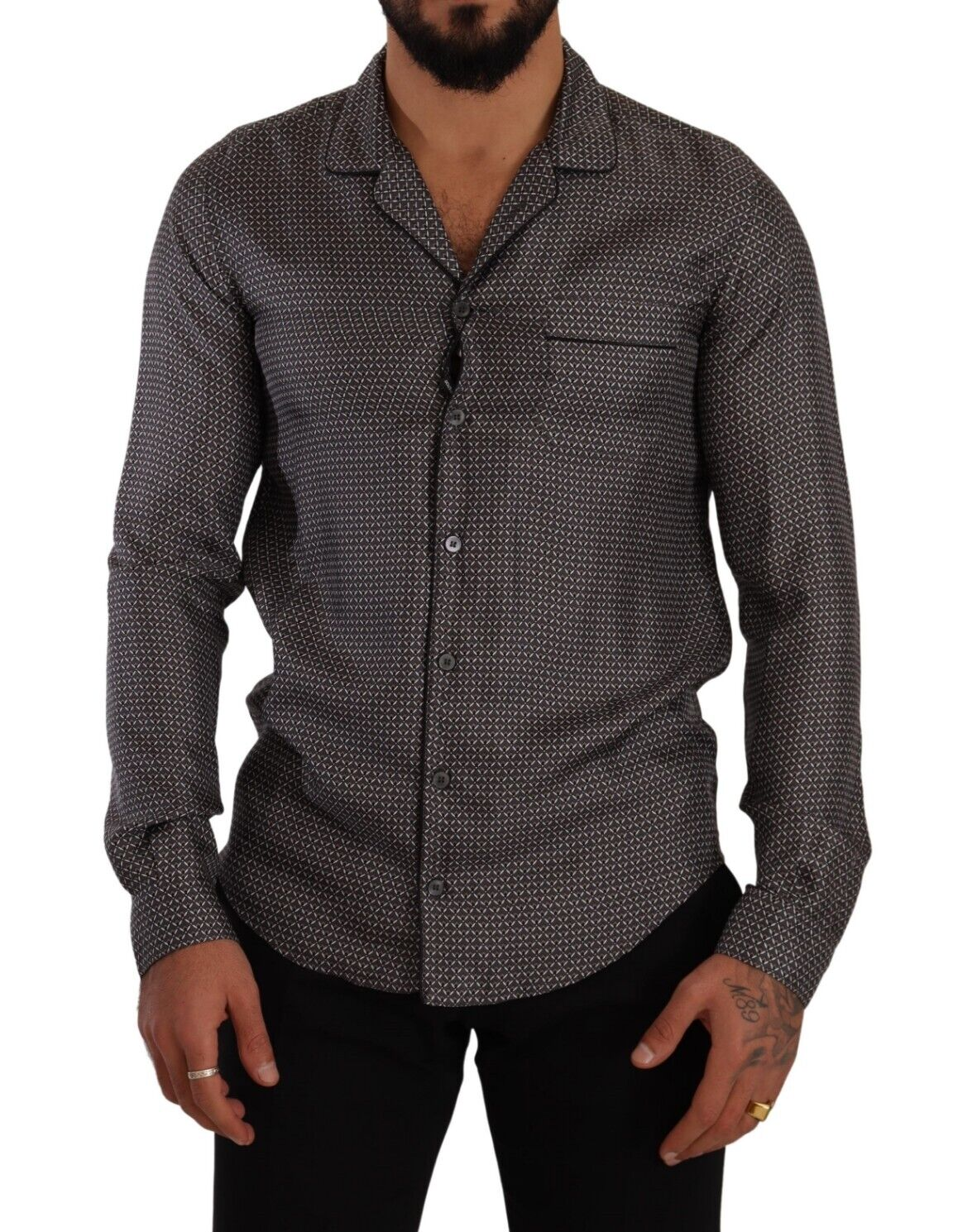 Dolce & Gabbana Elegant Silk Button Down Men's Shirt