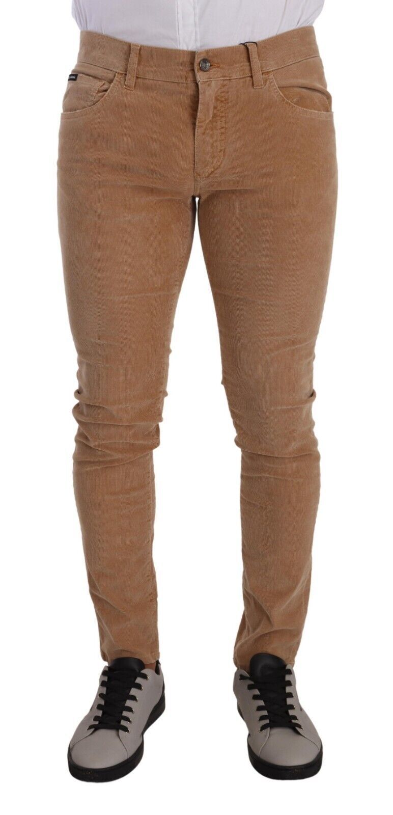 Dolce & Gabbana Elegant Slim Fit Corduroy Men's Jeans