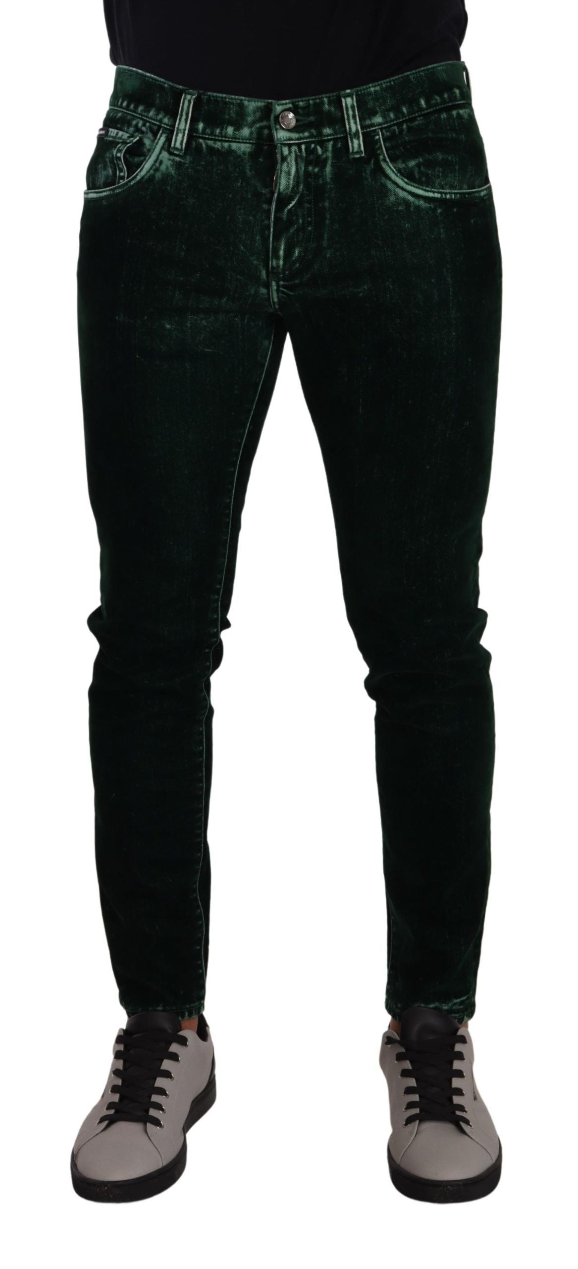 Dolce & Gabbana Sleek Cotton-Blend Skinny Denim Men's Jeans