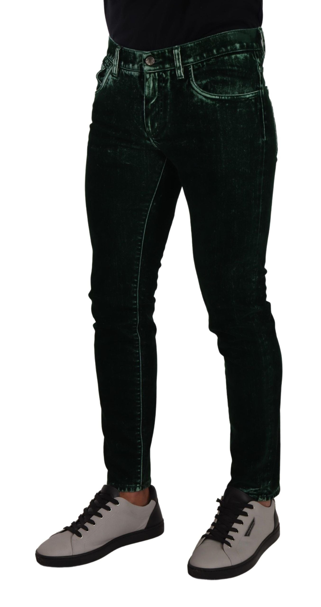 Dolce & Gabbana Sleek Cotton-Blend Skinny Denim Men's Jeans
