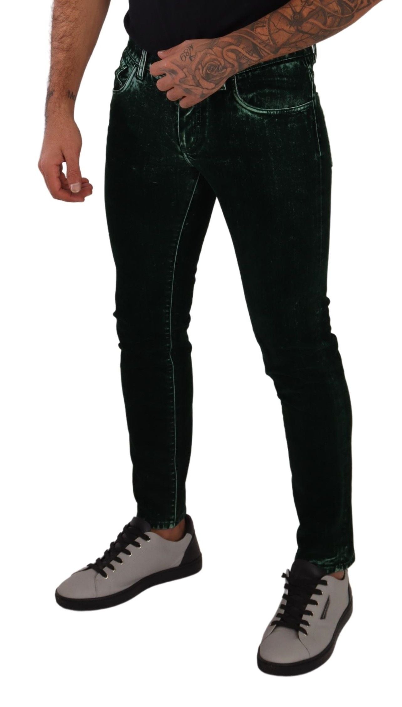 Dolce & Gabbana Sleek Cotton-Blend Skinny Denim Men's Jeans