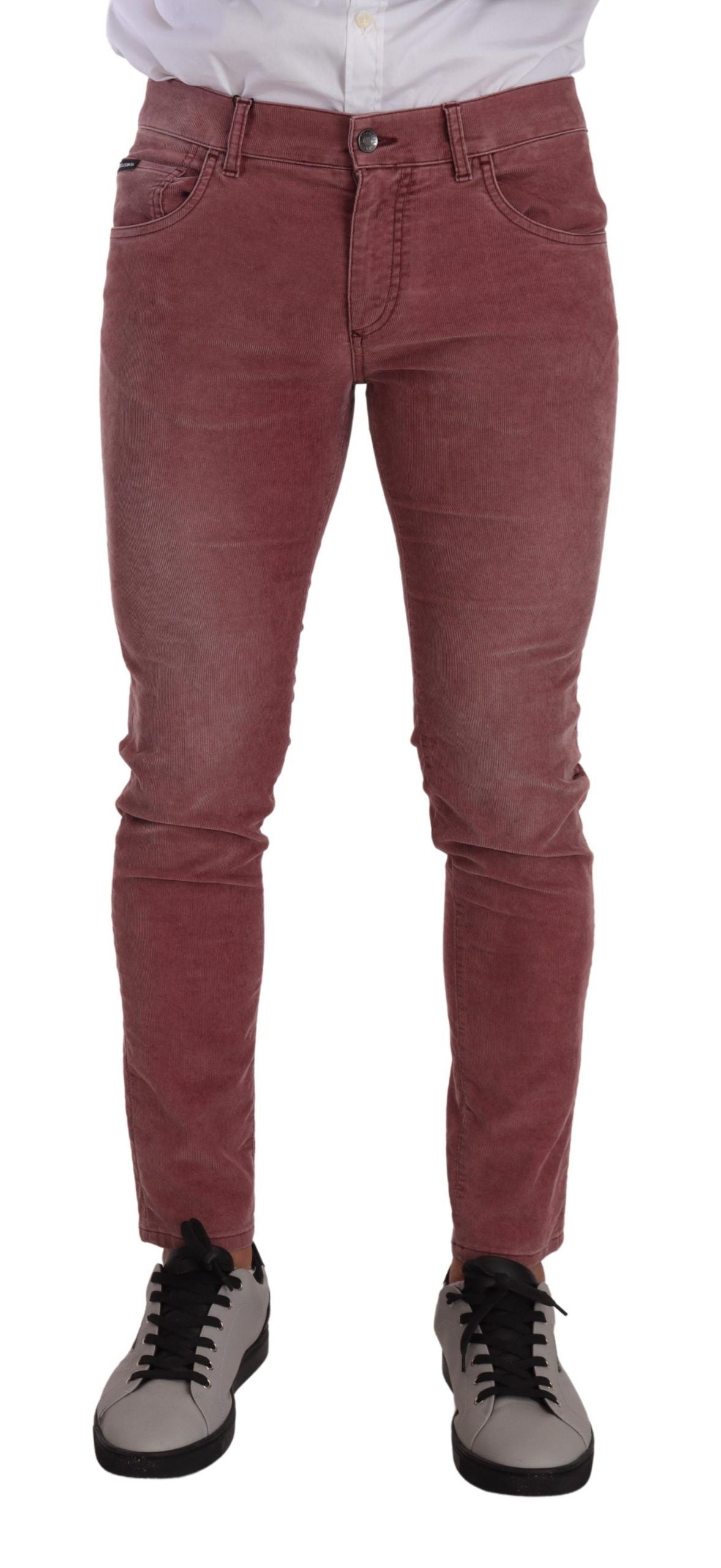 Dolce & Gabbana Elegant Slim Fit Corduroy Men's Jeans