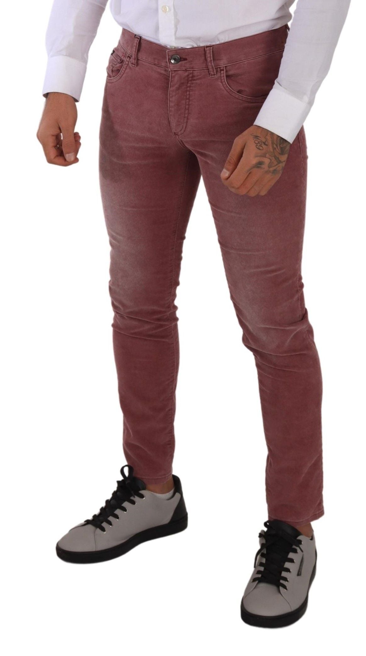 Dolce & Gabbana Elegant Slim Fit Corduroy Men's Jeans
