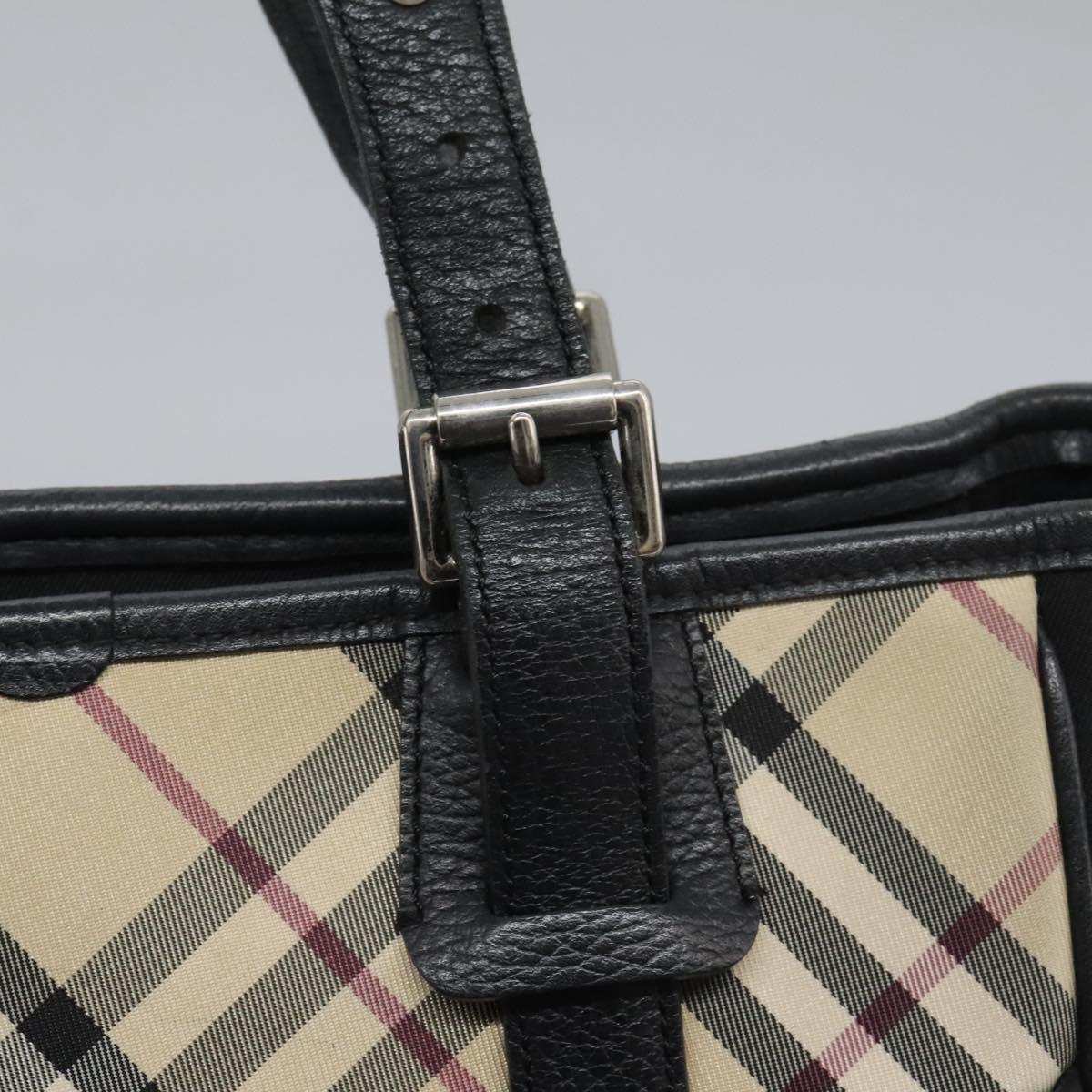Burberry Nova Check Beige Canvas Tote Bag (Pre-Owned)