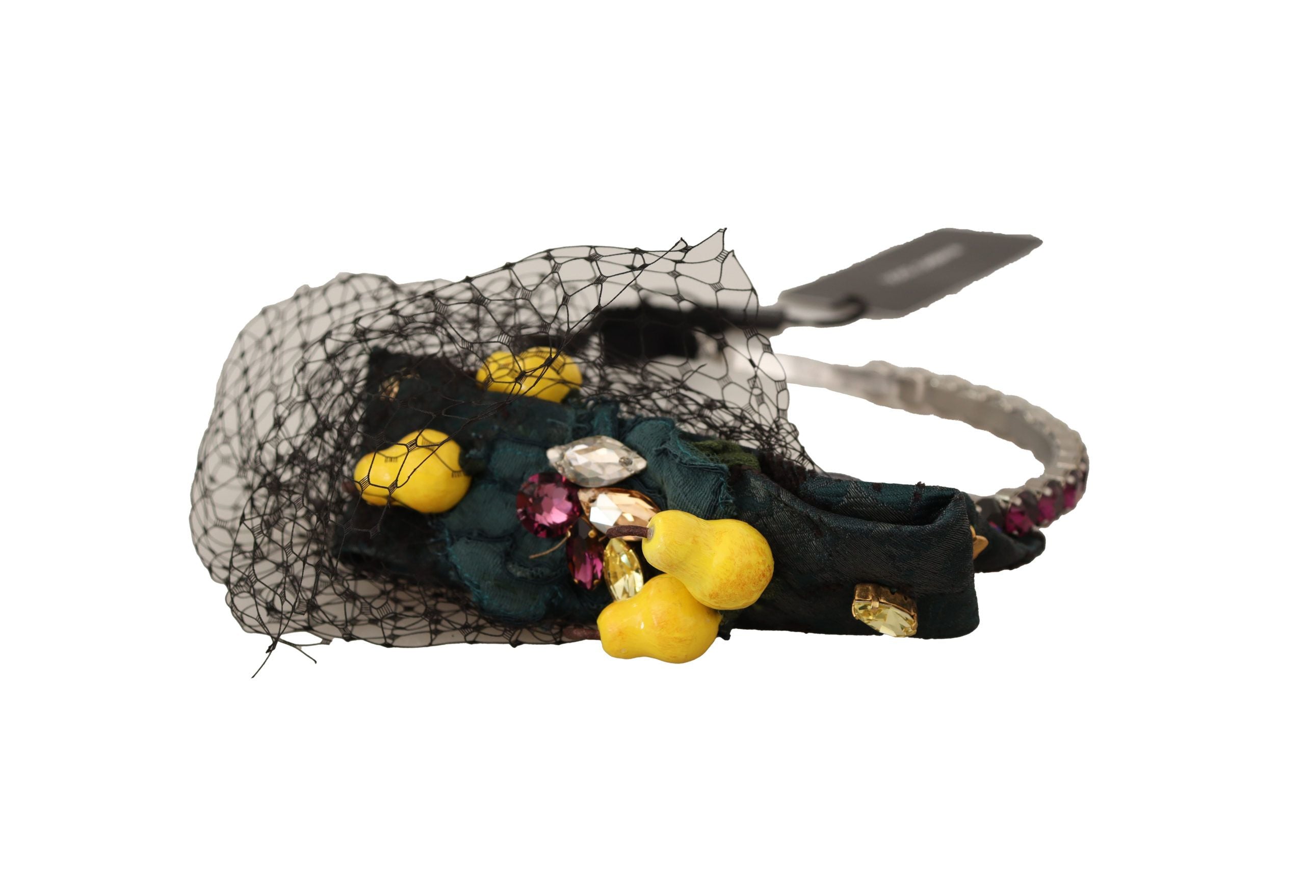 Dolce & Gabbana Purple Crystal Diadem Headband Lemons Sicily Women's Tiara