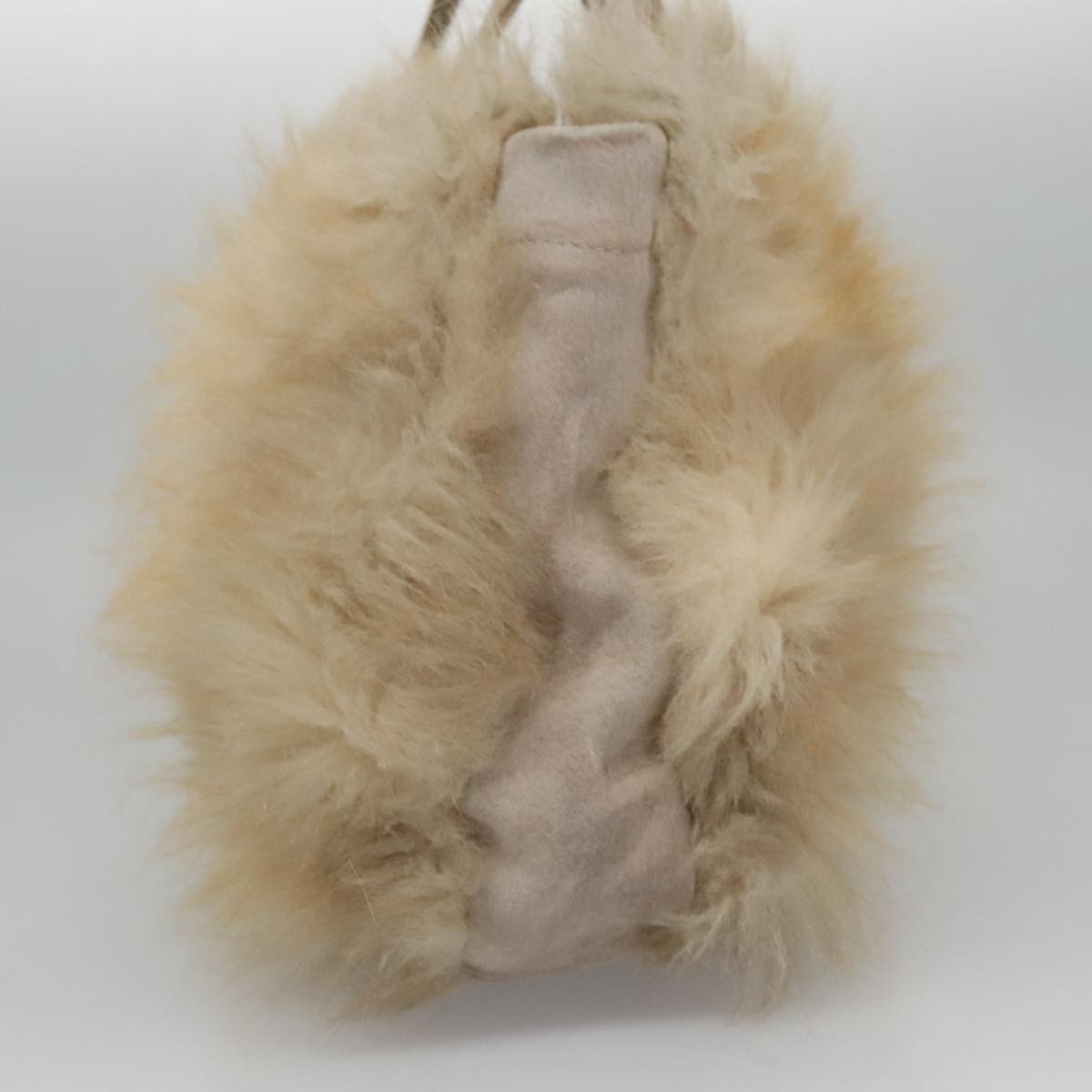 Burberry Blue Label Beige Faux Fur Handbag (Pre-Owned)