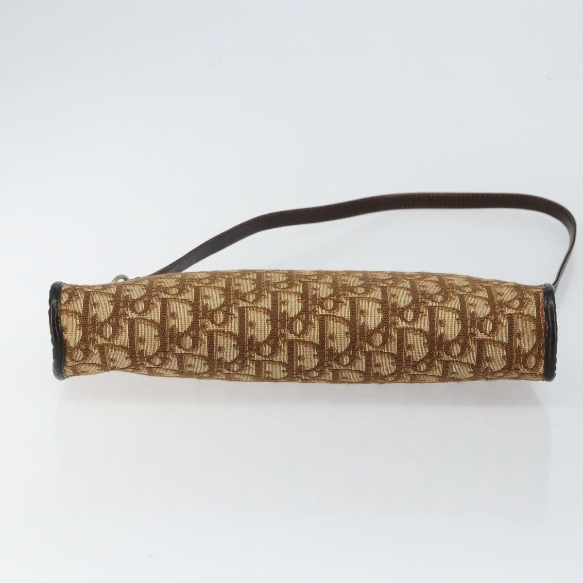 Christian Dior Vintage Trotter Diorissimo Canvas Brown Canvas Shoulder Bag Bag (Pre-Owned)