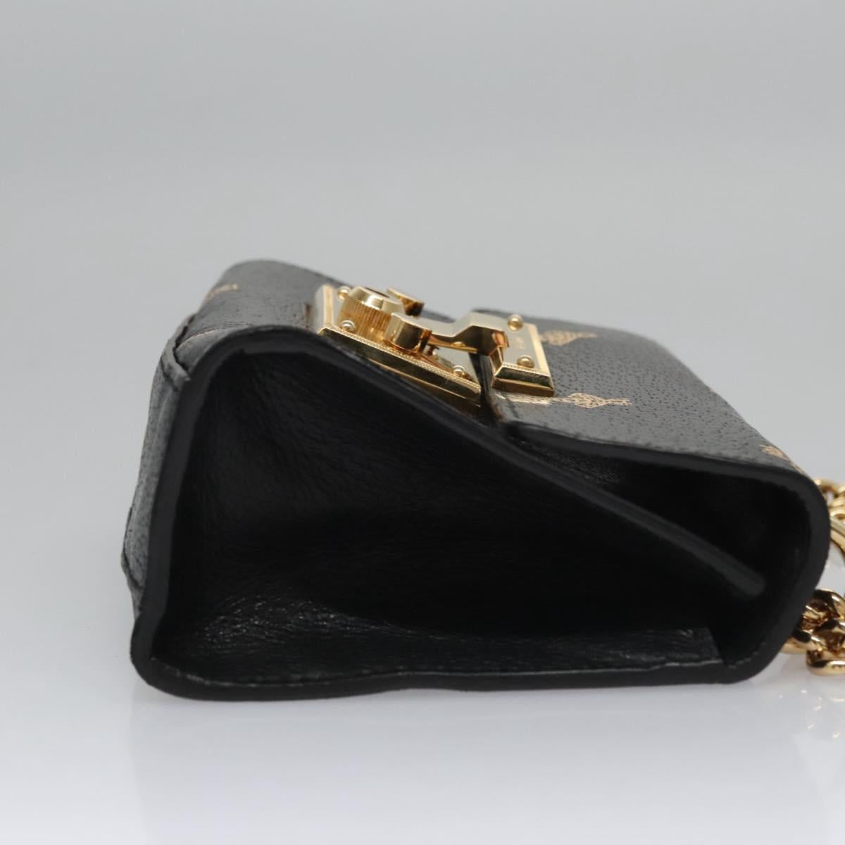 Gucci Padlock Black Leather Shoulder Bag (Pre-Owned)