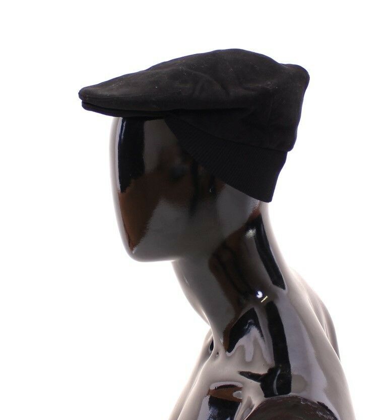 Dolce & Gabbana Sleek Black Newsboy Men's Cap