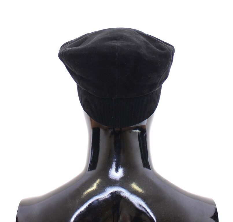 Dolce & Gabbana Sleek Black Newsboy Men's Cap