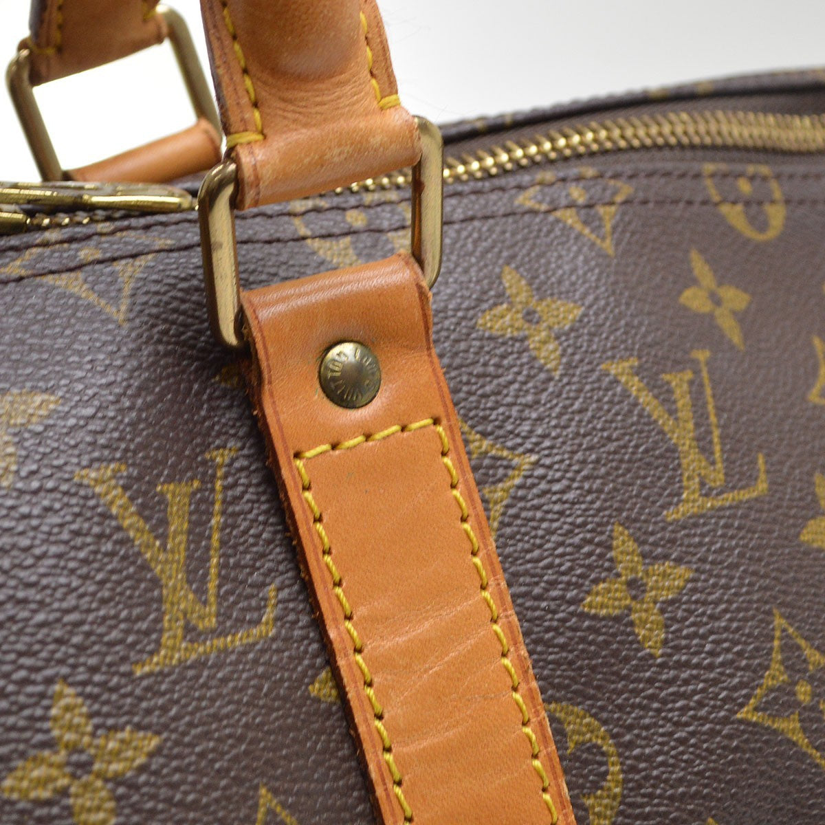 Louis Vuitton Keepall Monogram Canvas Brown Canvas Travel Bag Bag (Pre-Owned)