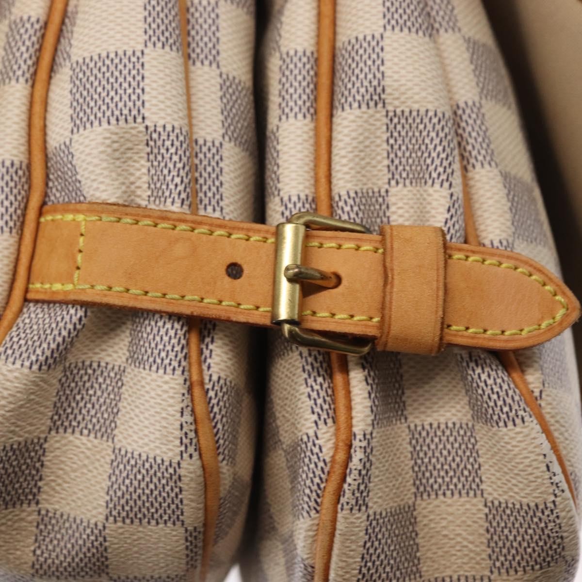 Louis Vuitton Saumur Damier Ebene Beige Canvas Shoulder Bag Bag (Pre-Owned)