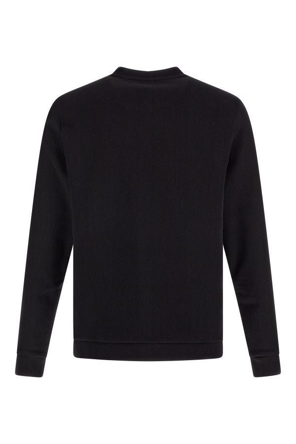 Hugo Boss Elegant Black Cotton Round Neck Men's Sweatshirt