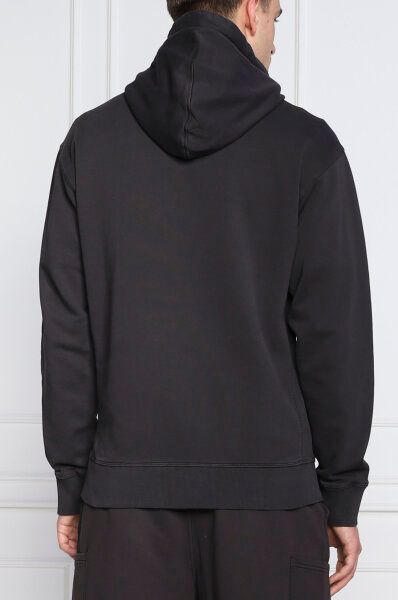 Hugo Boss Elegant Dark Blue Cotton Hooded Men's Sweatshirt