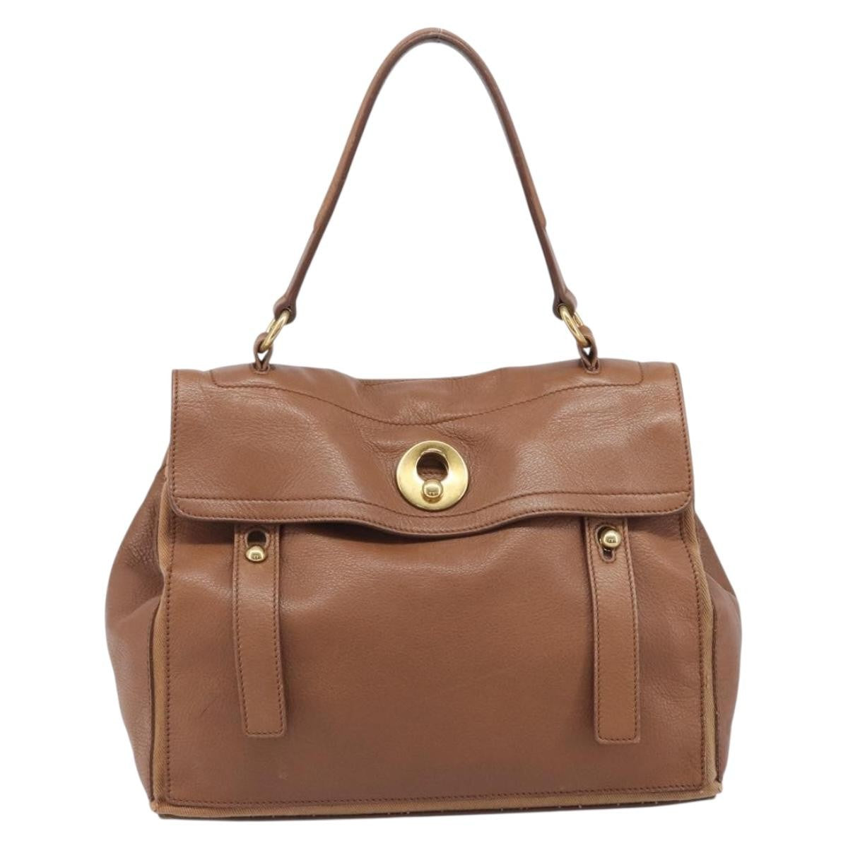 Saint Laurent Muse Two Leather Brown Leather Handbag (Pre-Owned)