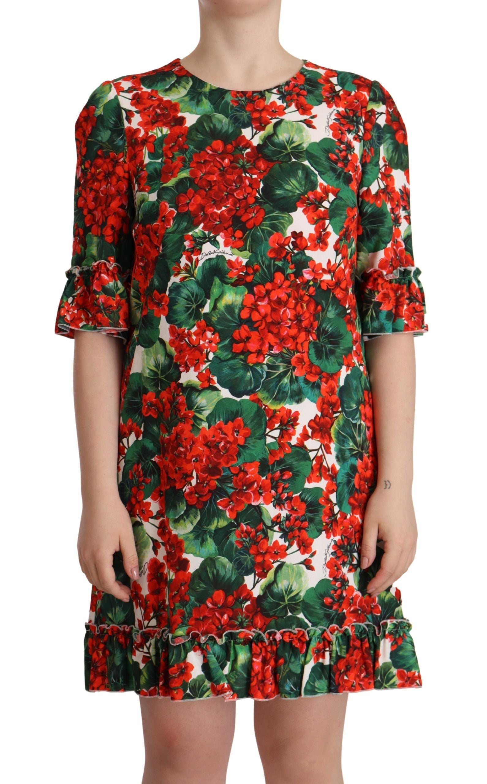 Dolce & Gabbana Floral Mini Enchantment Women's Dress