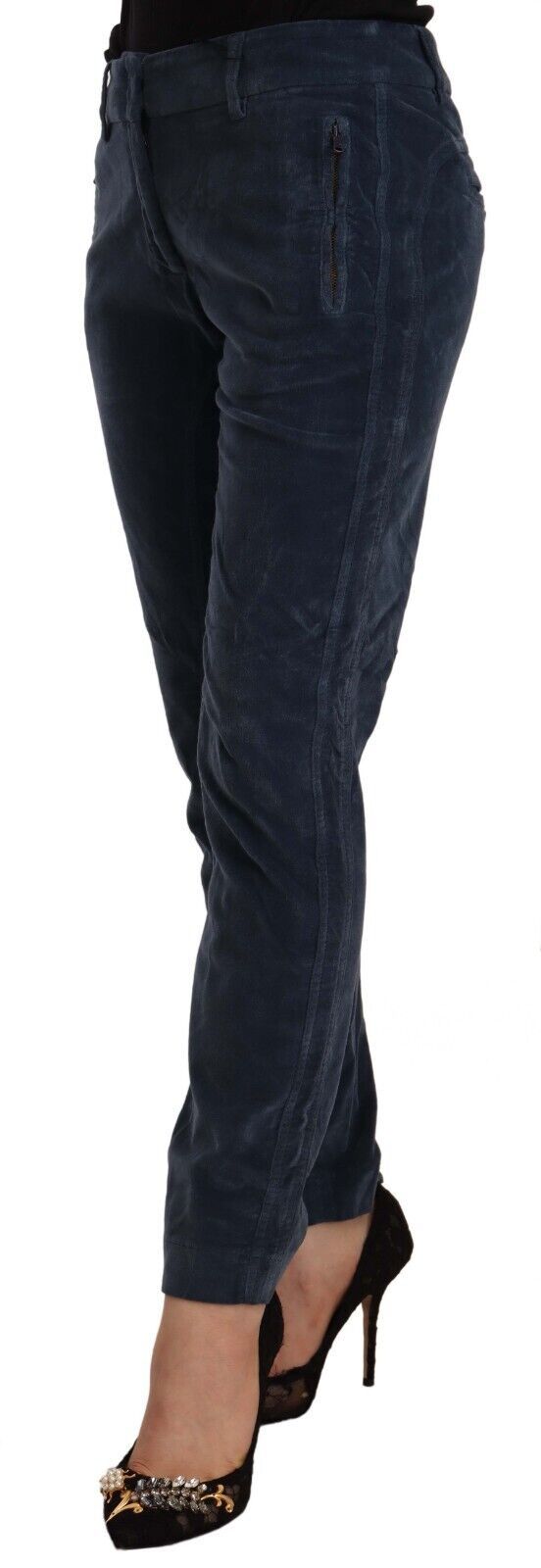 Peserico Elegant Tapered Cotton Blend Women's Pants