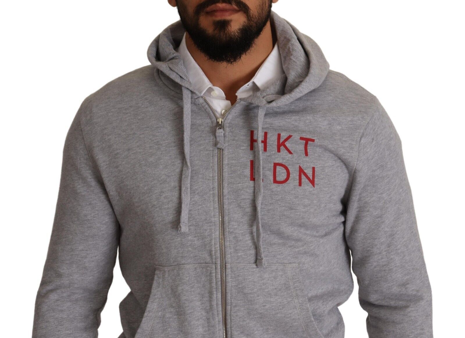 Hackett Elegant Hackett Full Zip Hooded Men's Sweater