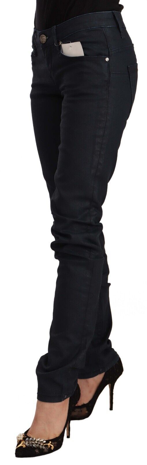 Acht Chic Low Waist Skinny Black Women's Denim
