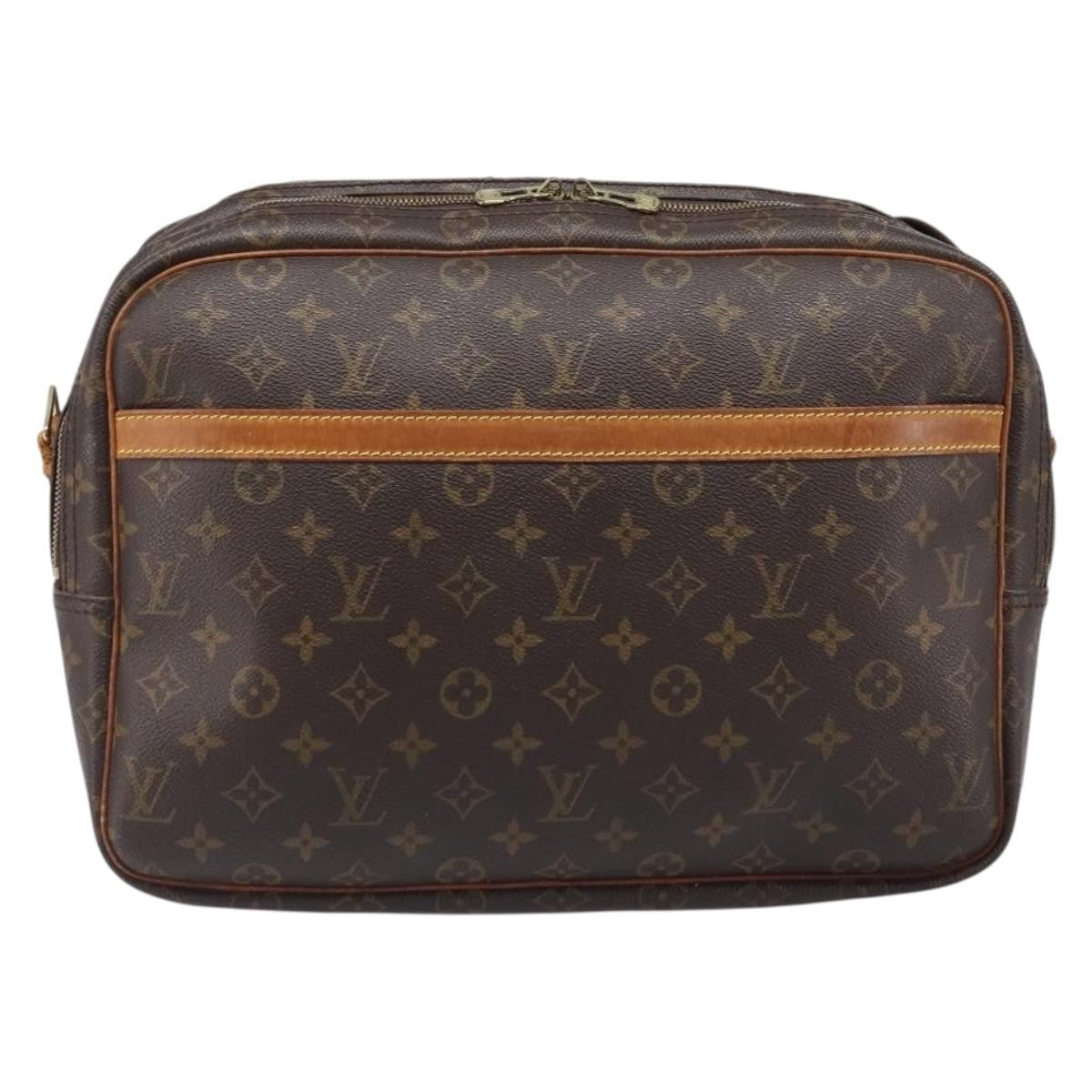 Louis Vuitton Reporter Monogram Brown Canvas Shoulder Bag Bag (Pre-Owned)