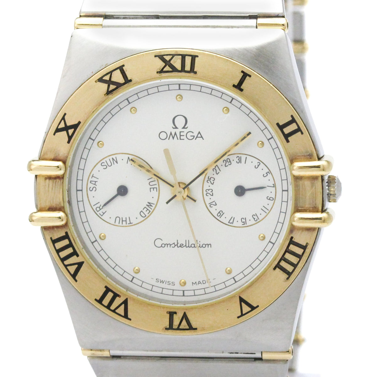 Omega Constellation Quartz Stainless Steel And Yellow Gold Watch (Pre-Owned)