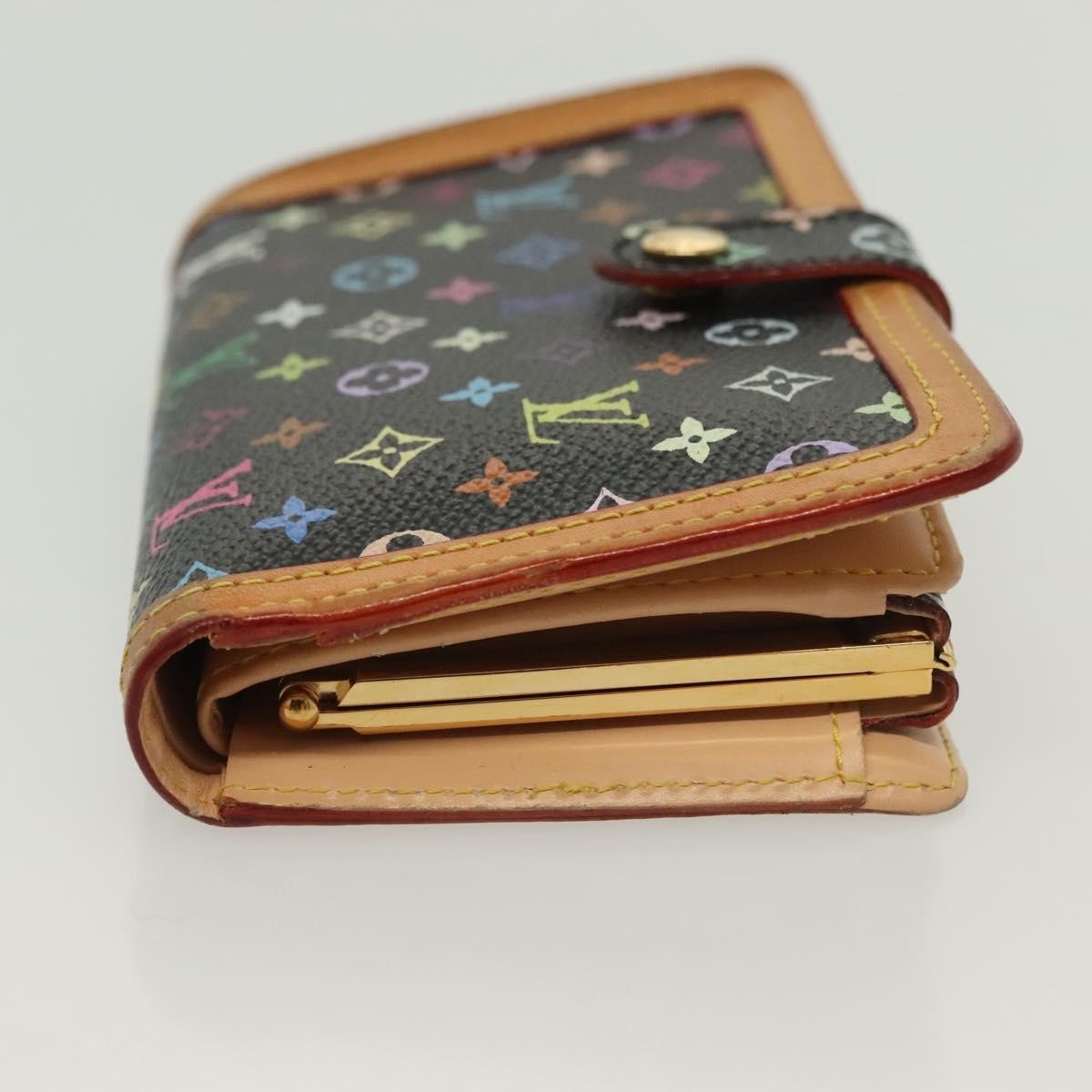 Louis Vuitton Portefeuille Viennois Monogram Canvas Black Canvas Wallets Accessory (Pre-Owned)