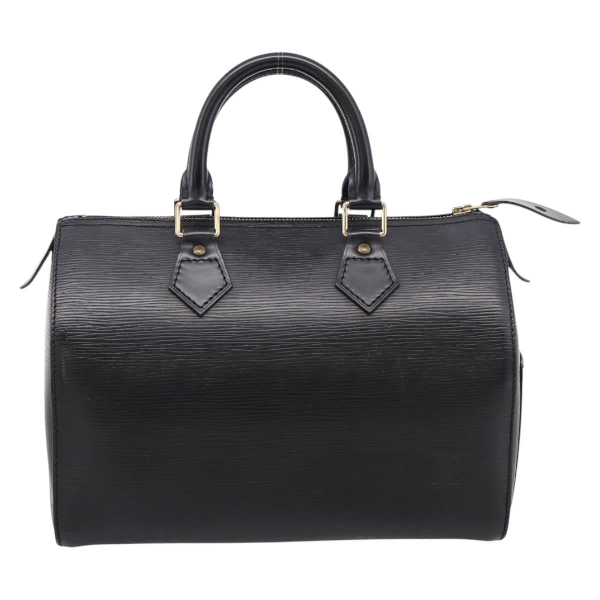 Louis Vuitton Speedy Epi Leather Black Leather Handbag (Pre-Owned)