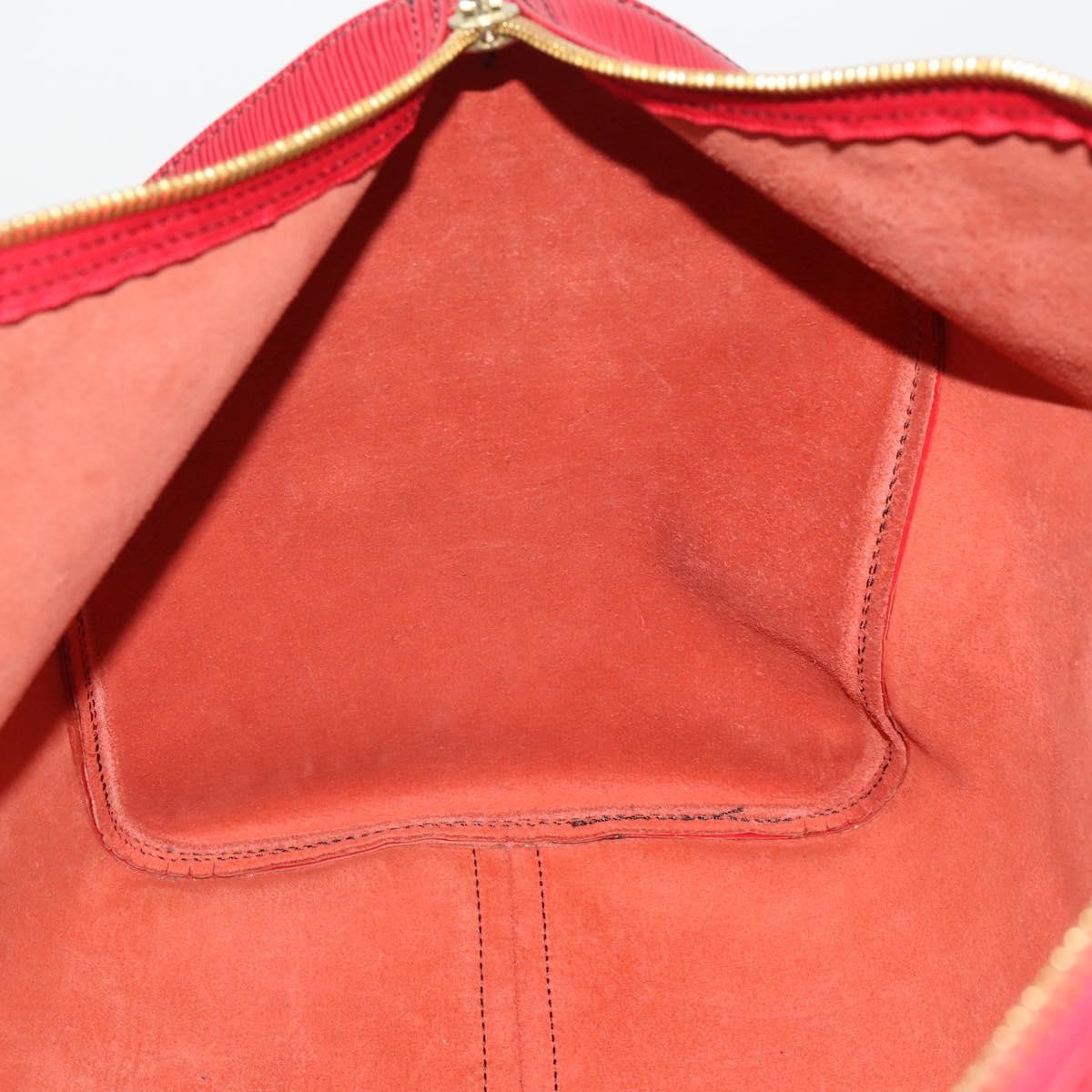 Louis Vuitton Keepall Epi Red Leather Travel Bag Bag (Pre-Owned)