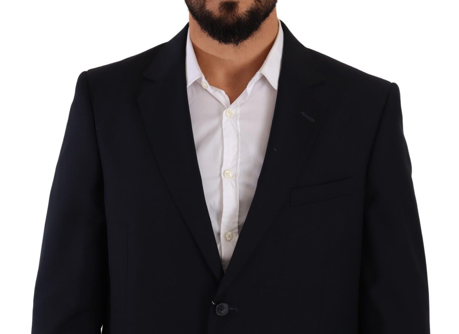 Domenico Tagliente Blue Polyester Single Breasted Formal Men's Suit