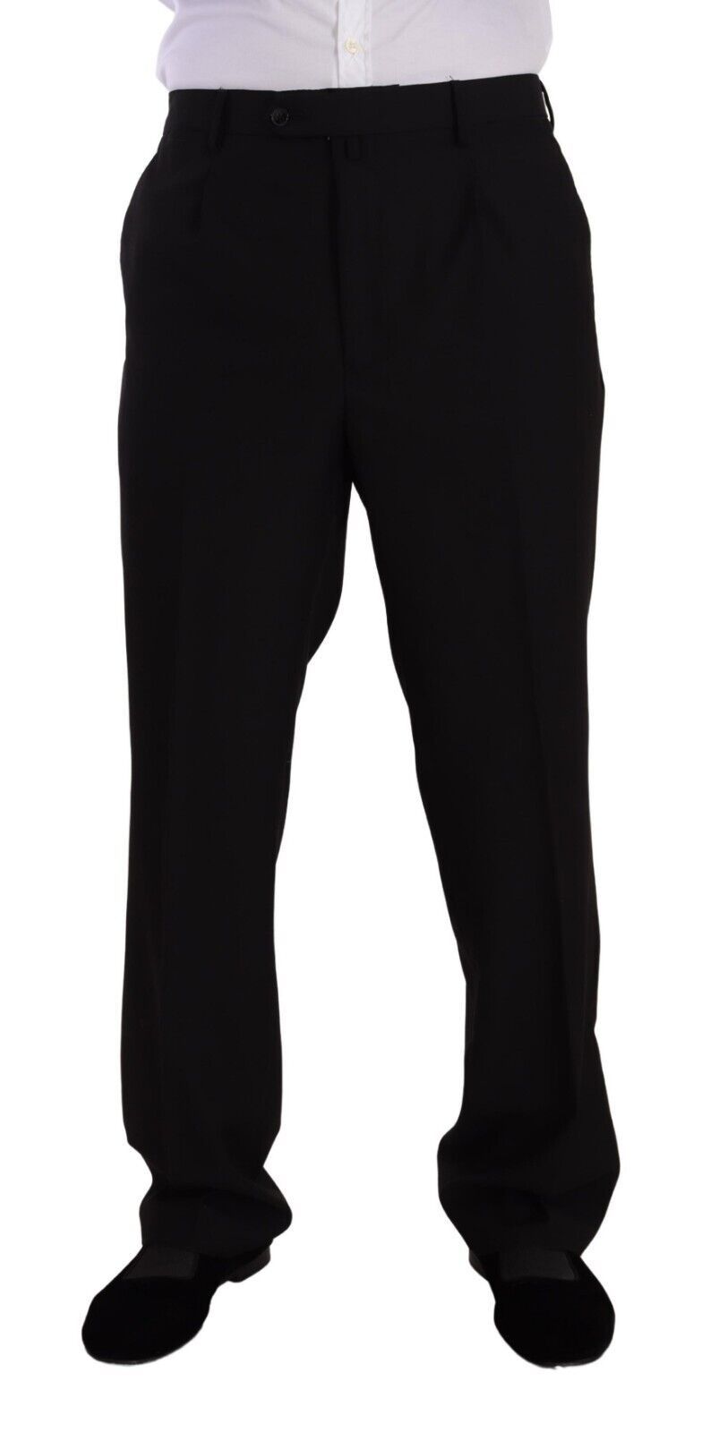 Domenico Tagliente Elegant Two-Piece Black Suit Men's Ensemble