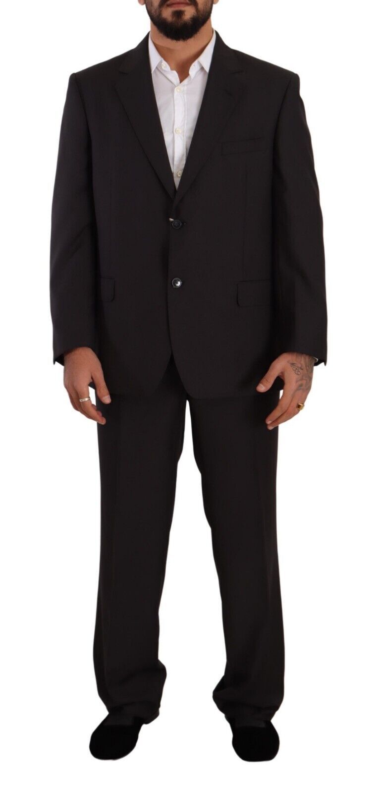 Domenico Tagliente Elegant Grey Two-Piece Suit for Men's Men