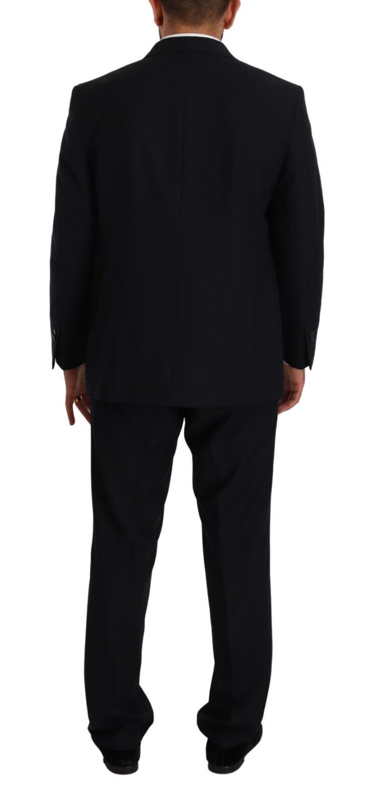Domenico Tagliente Blue Polyester Single Breasted Formal Men's Suit