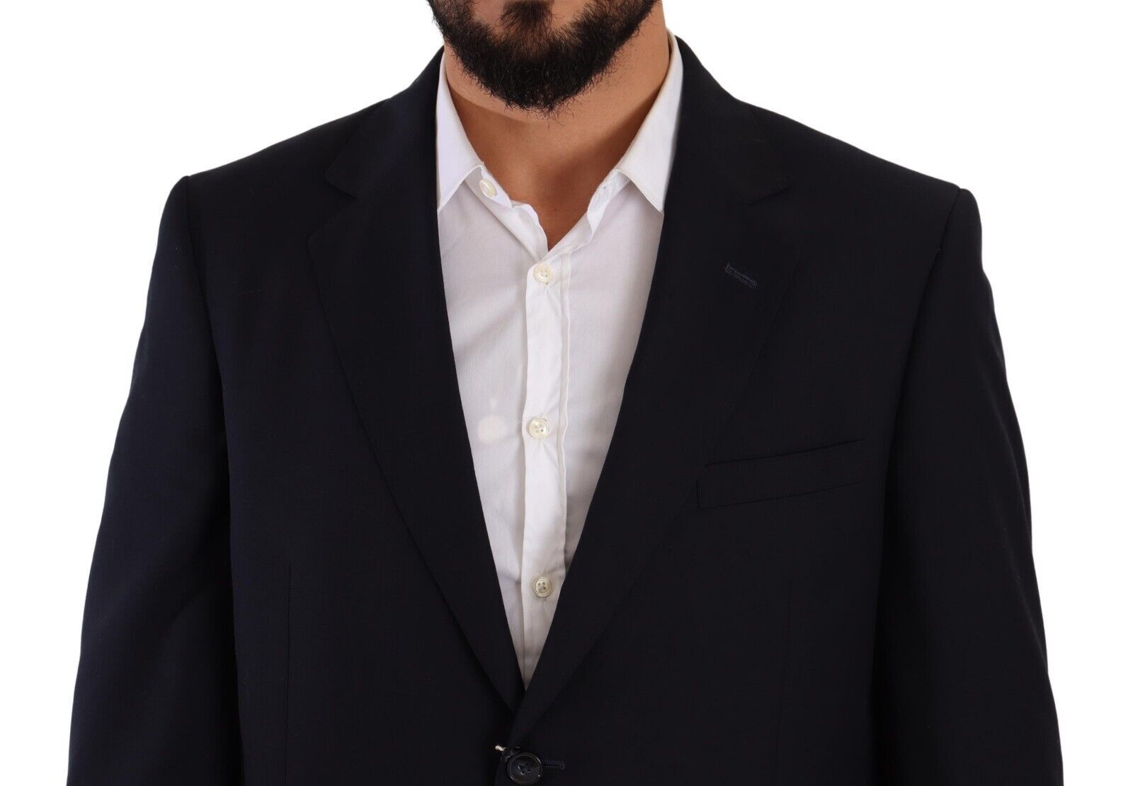 Domenico Tagliente Blue Polyester Single Breasted Formal Men's Suit