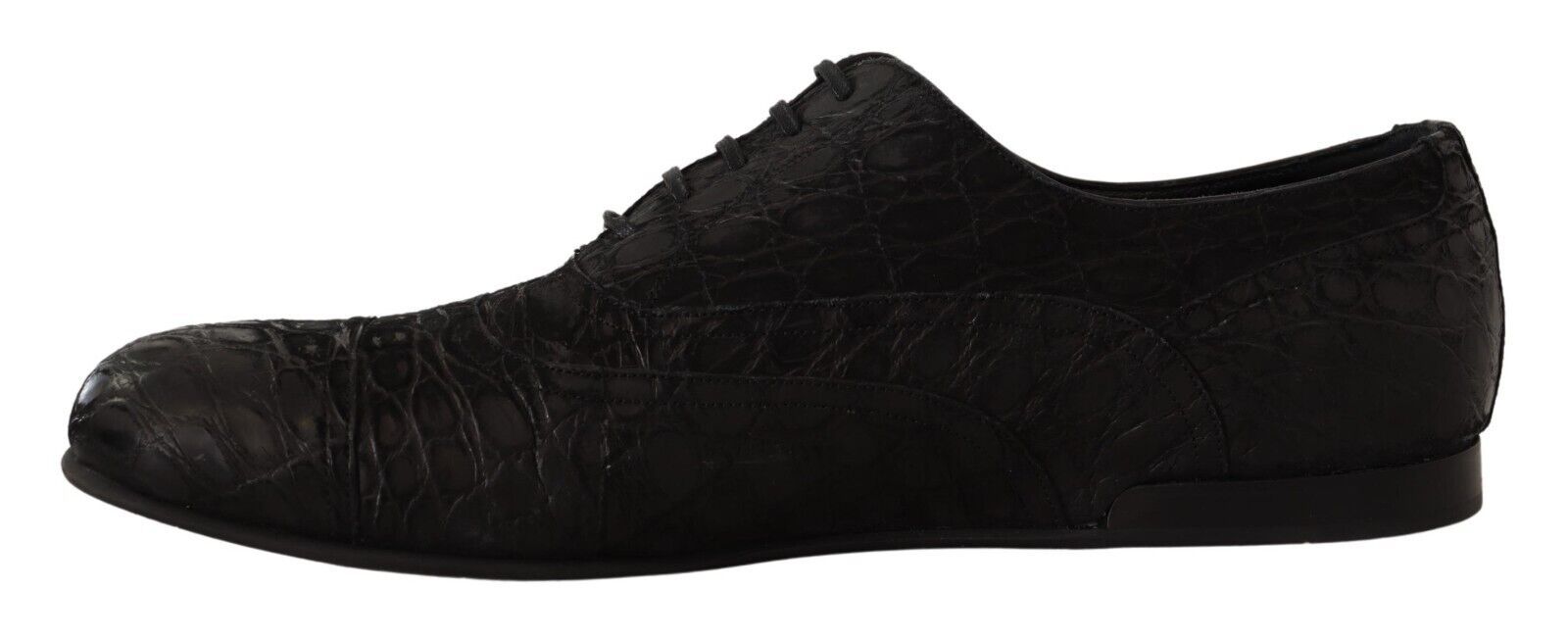 Dolce & Gabbana Black Caiman Leather Mens Oxford Men's Shoes