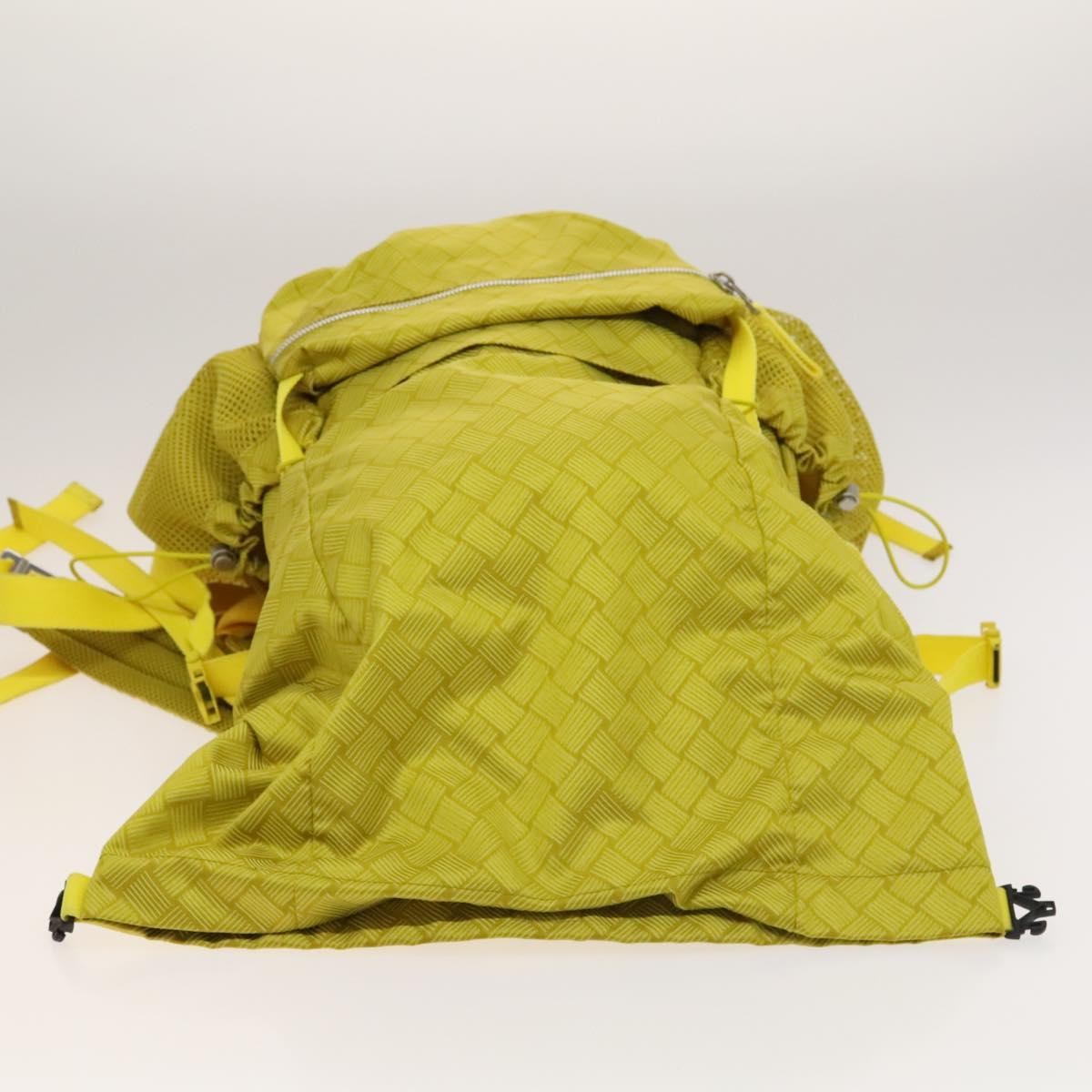 Bottega Veneta Vintage Nylon Yellow Nylon Backpack Bag (Pre-Owned)