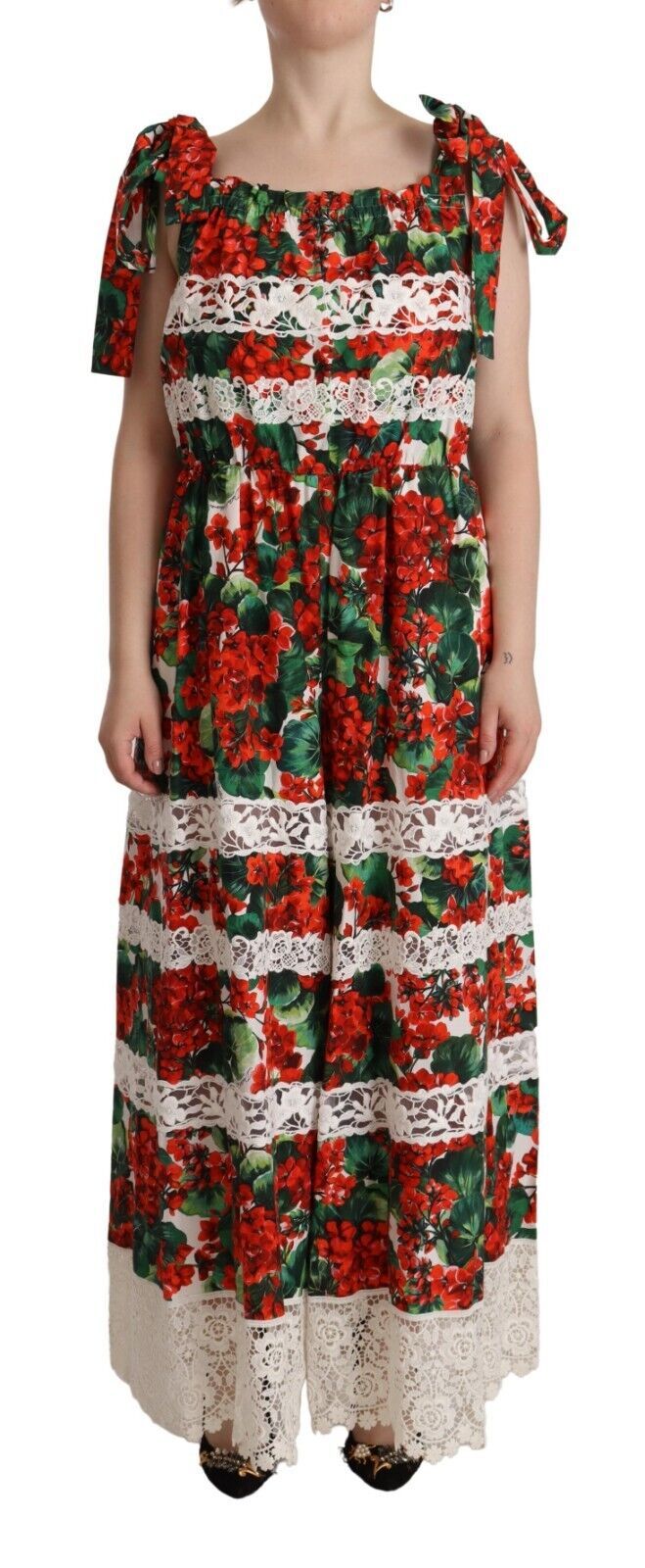 Dolce & Gabbana Multicolor Floral Maxi Women's Dress