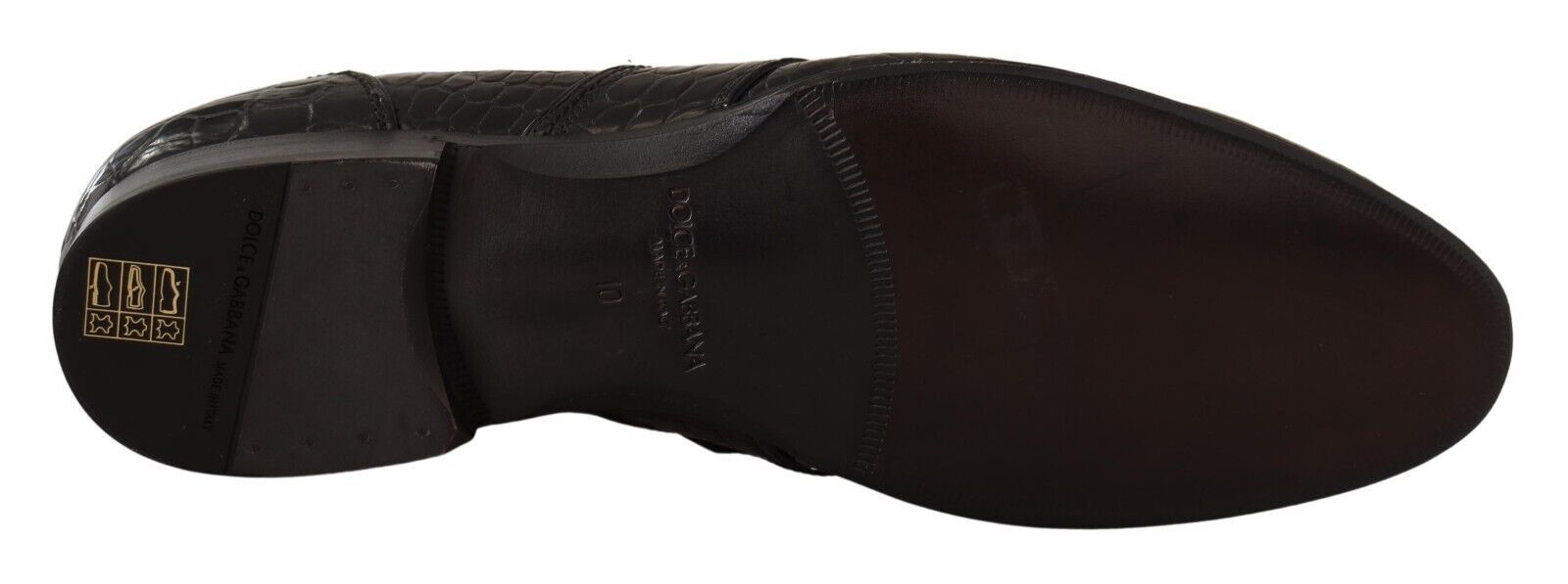 Dolce & Gabbana Elegant Crocodile Leather Moccasin Men's Shoes