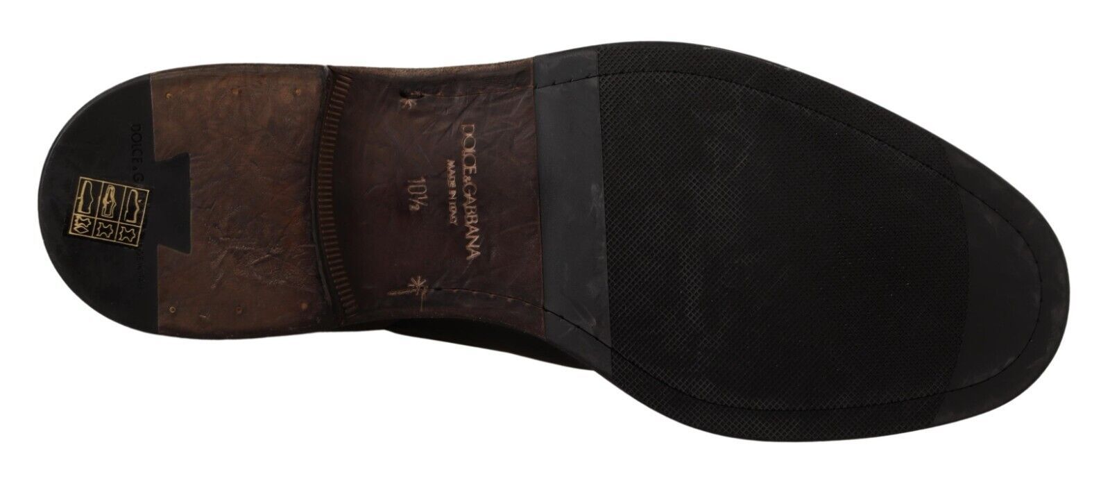 Dolce & Gabbana Elegant Black Leather Derby Formal Men's Shoes