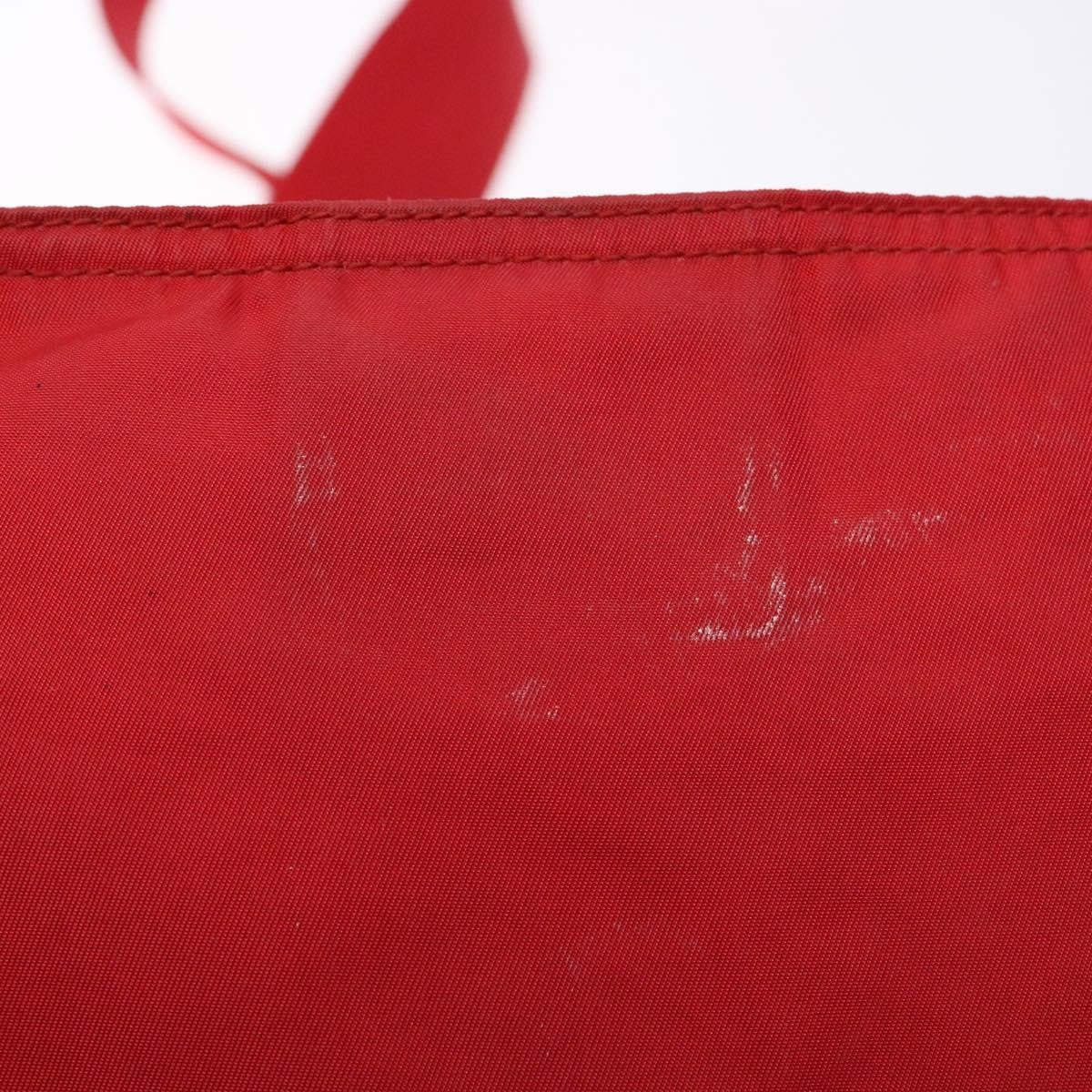 Prada Flat Messenger Tessuto Red Nylon Bag (Pre-Owned)