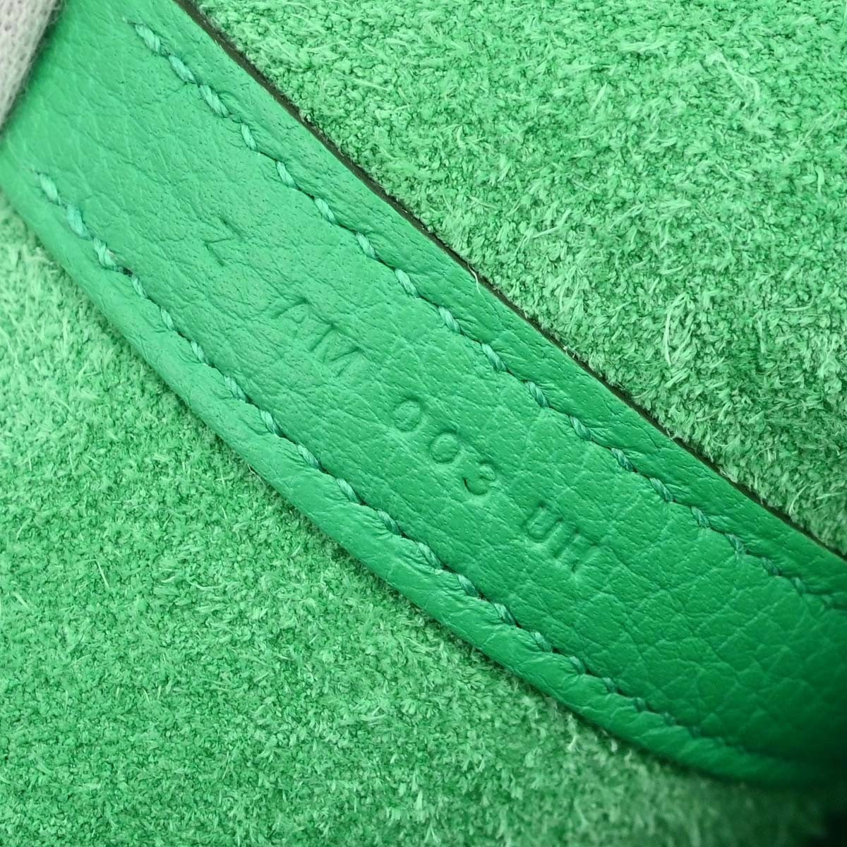 Hermes Picotin Lock Clemence Green Leather Handbag (Pre-Owned)