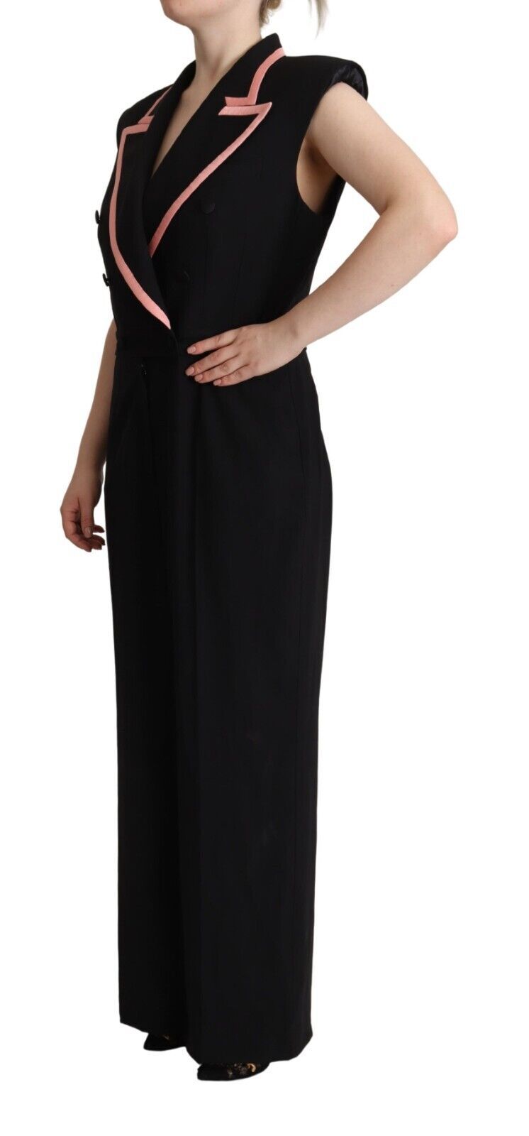 Dolce & Gabbana Elegant Sleeveless Wool Blend Women's Jumpsuit
