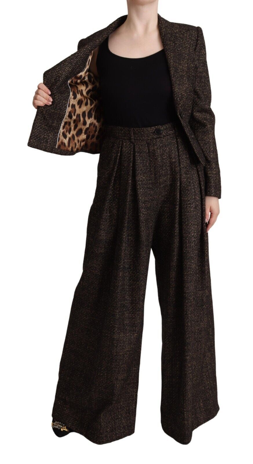 Dolce & Gabbana Chic Wool Blend Suit Women's Set