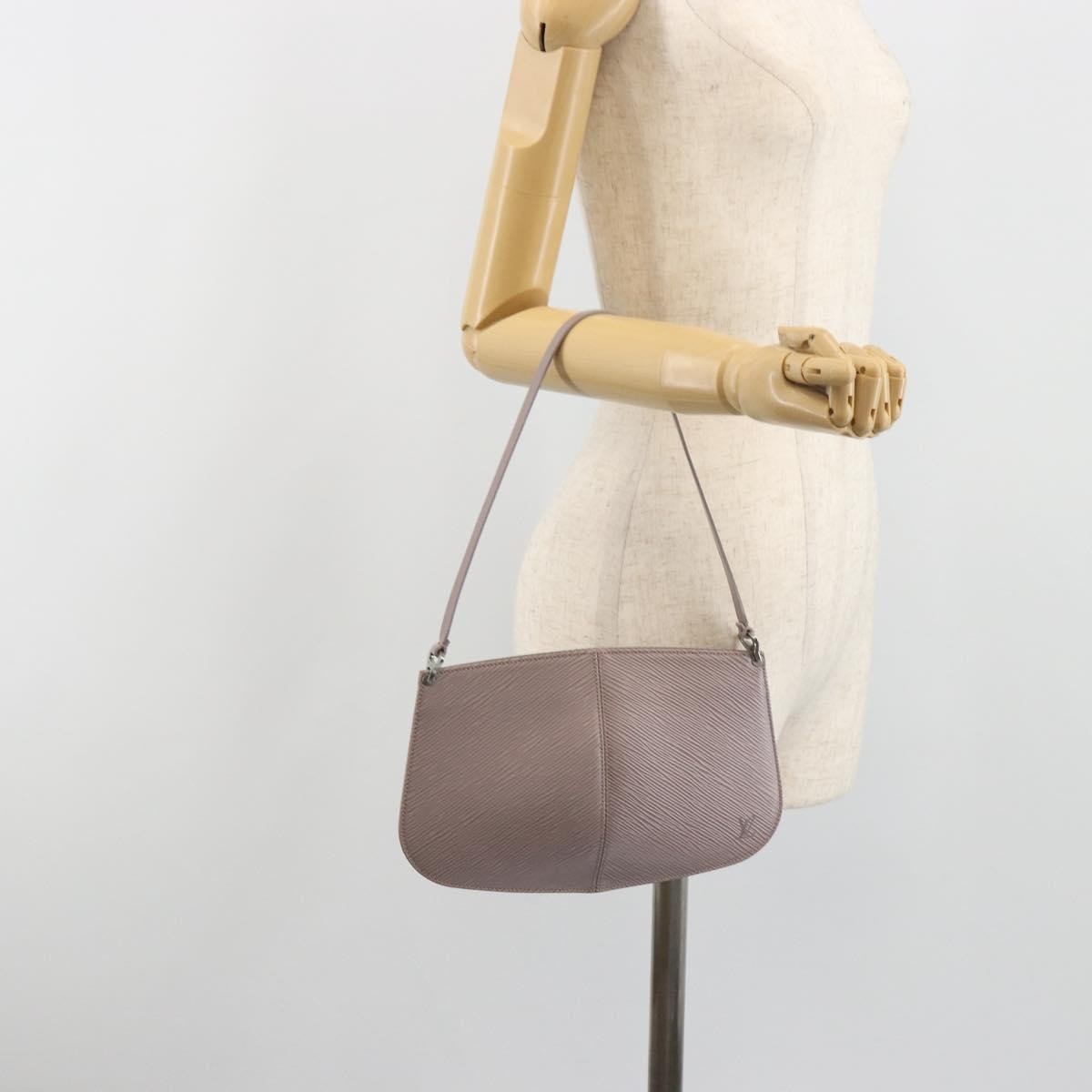 Louis Vuitton Demi Lune Pochette Epi Leather Purple Leather Clutche & Pouche Bag (Pre-Owned)