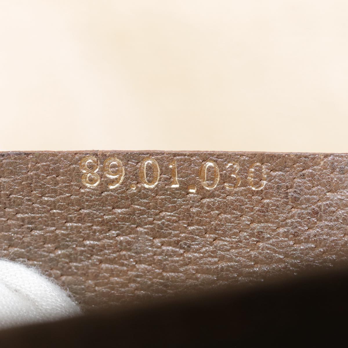 Gucci Ophidia Beige Canvas Clutch Bag (Pre-Owned)