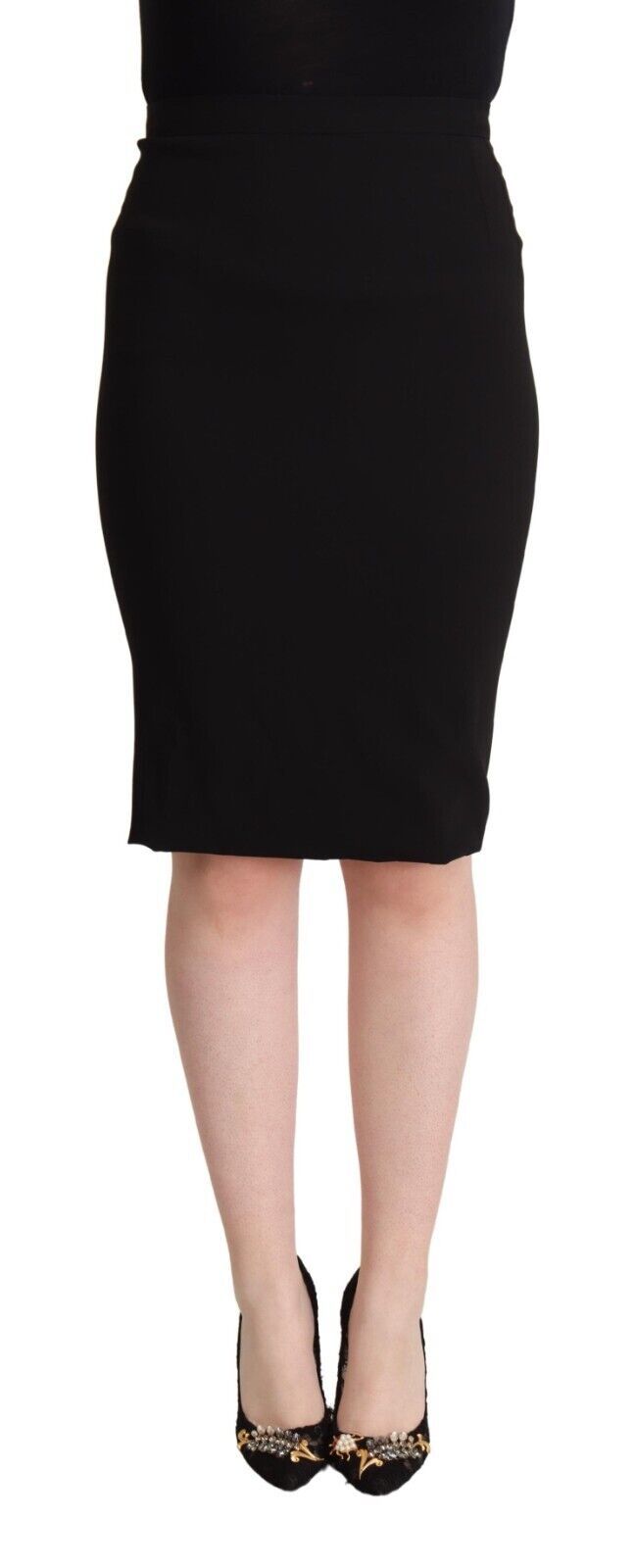 Dolce & Gabbana Chic High Waist Pencil Skirt in Women's Black