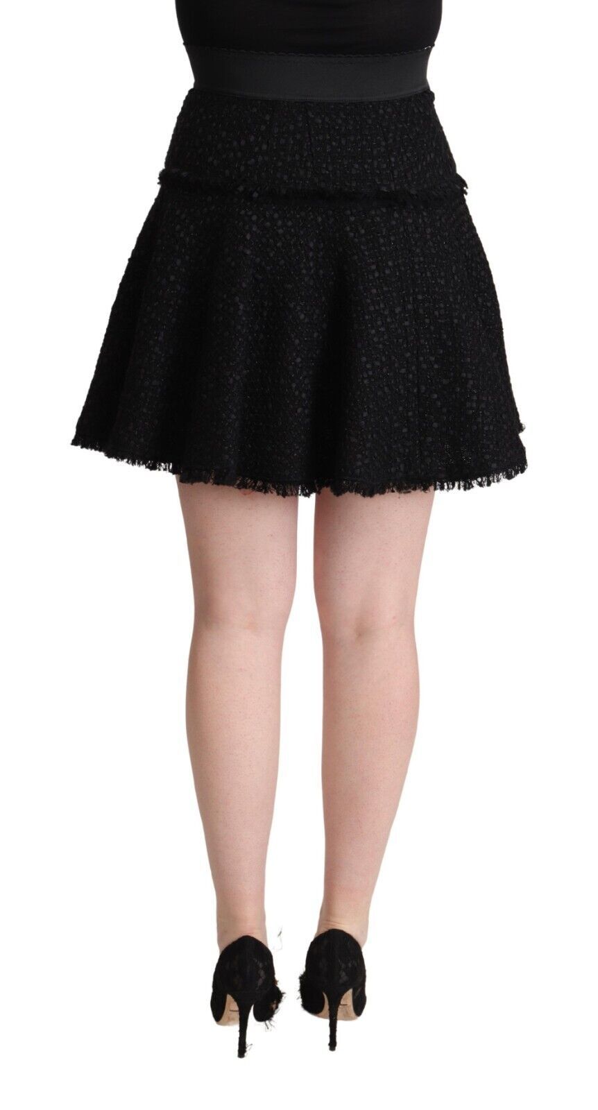Dolce & Gabbana Elegant Knitted A-Line Mini Women's Skirt