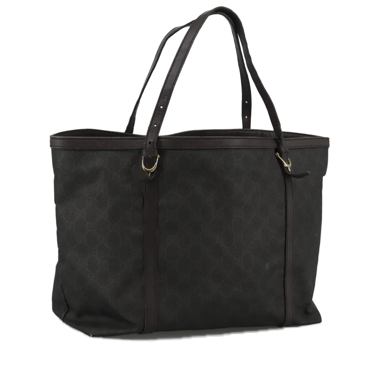 Gucci Gg Canvas Brown Canvas Tote Bag (Pre-Owned)