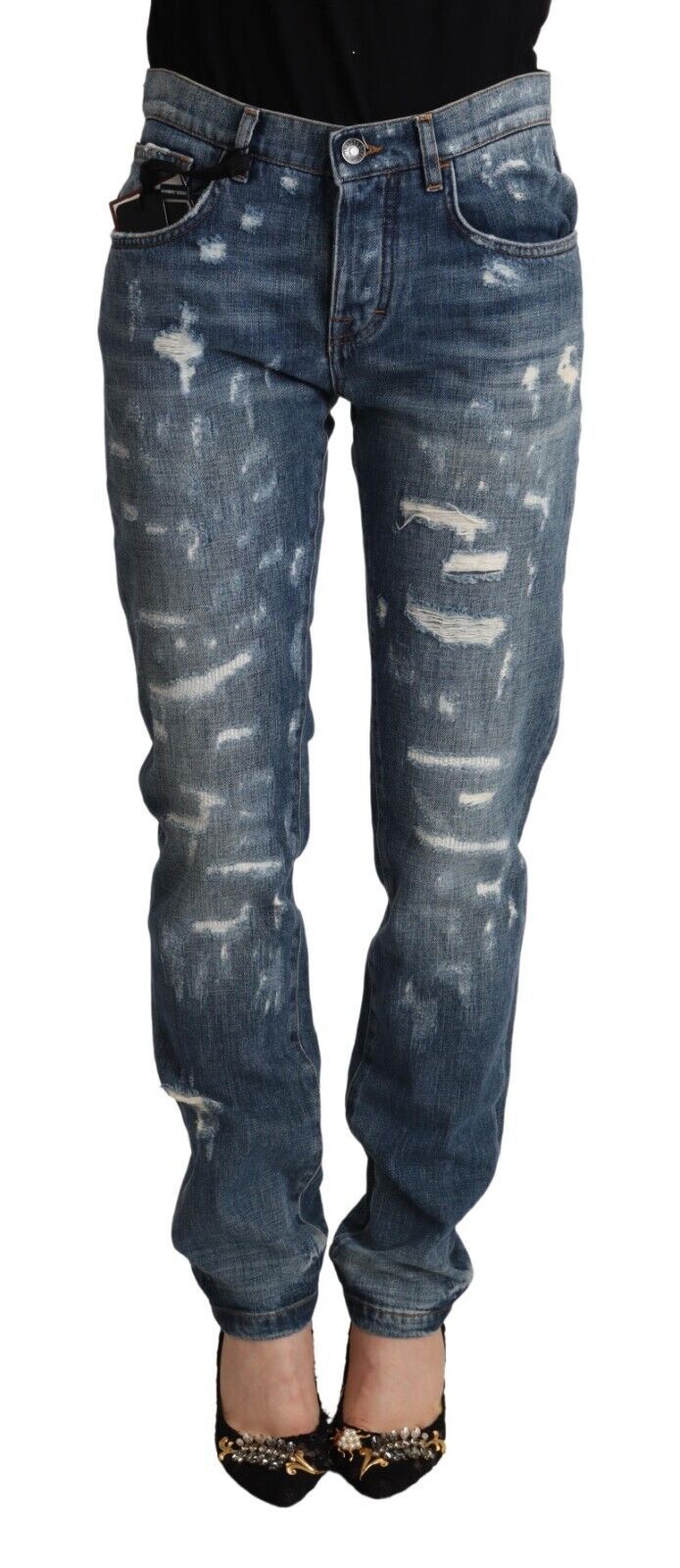Dolce & Gabbana Elegant Skinny Denim Jeans for the Modern Women's Woman