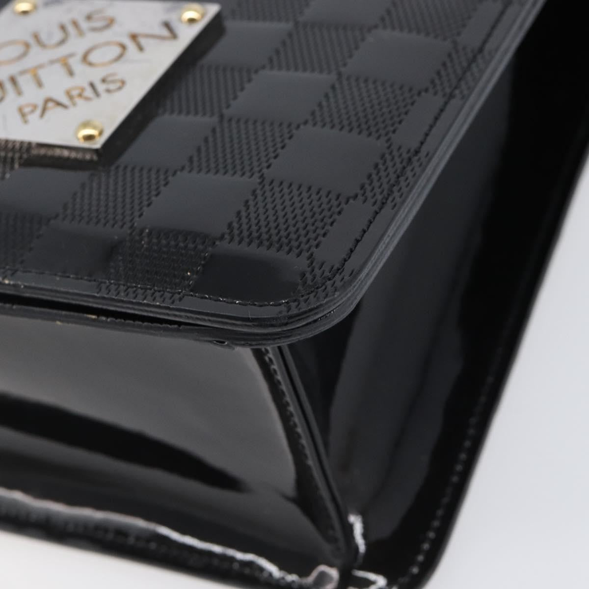 Louis Vuitton Cabaret Club Damier Vernis Black Patent_Leather Handbag (Pre-Owned)