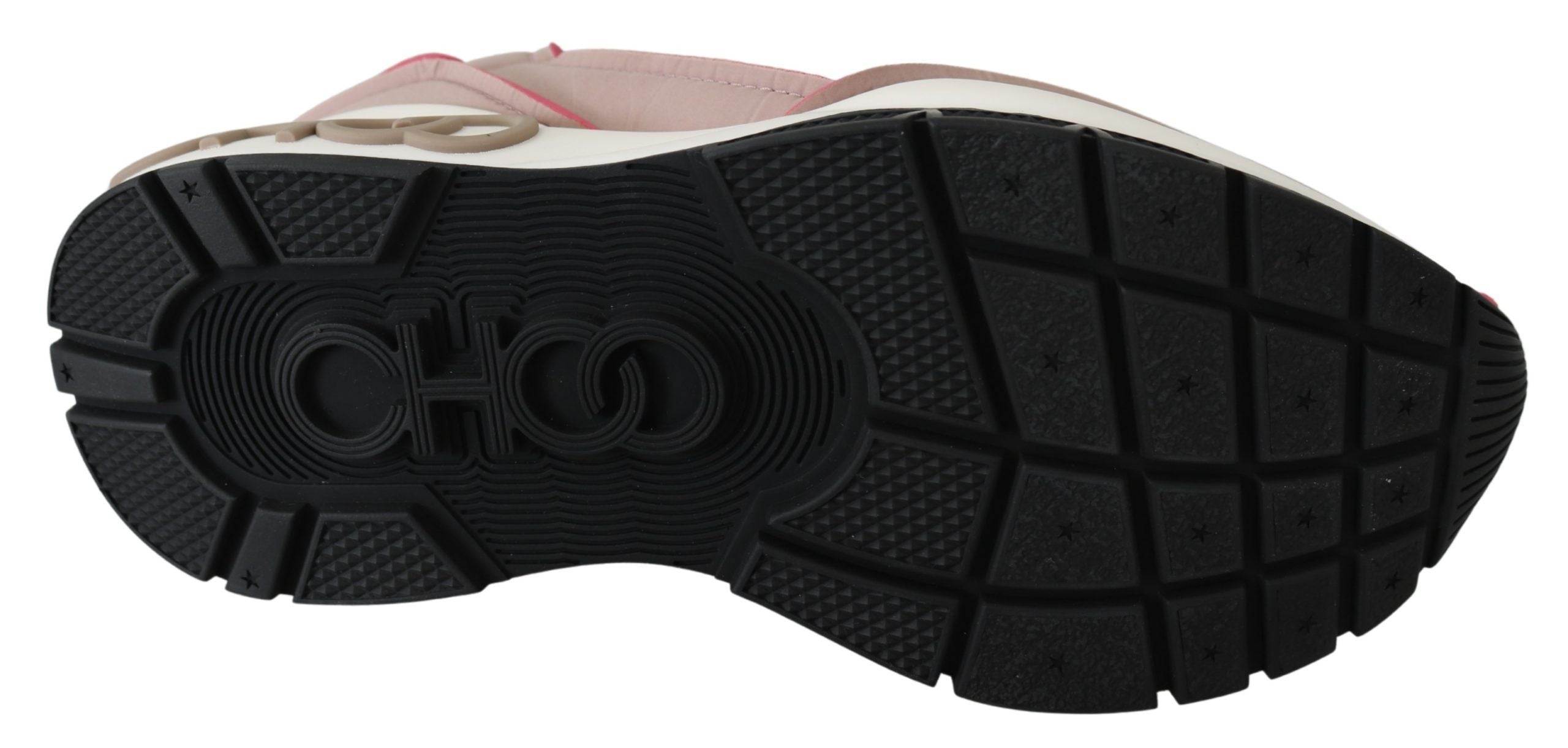 Jimmy Choo Ballet Pink and Red Raine Women's Sneakers